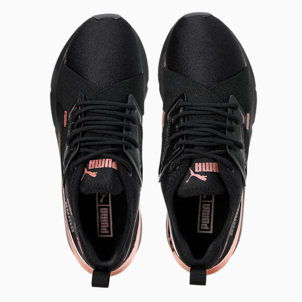 Muse X-2 Metallic V1 Women's Sneakers, PUMA Black-PUMA Black-Copper Rose, extralarge-IND