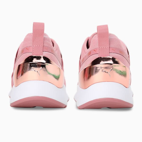 Muse X-2 Metallic V1 Women's Sneakers, Foxglove-PUMA White-Copper Rose, extralarge-IND