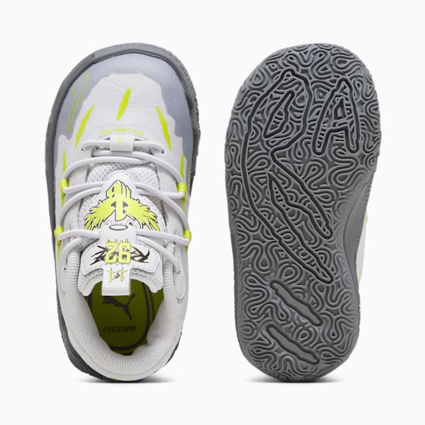 Tenis de básquetbol Bebé PUMA x LAMELO BALL MB.03 Chino Hills, Feather Gray-Lime Smash, extralarge