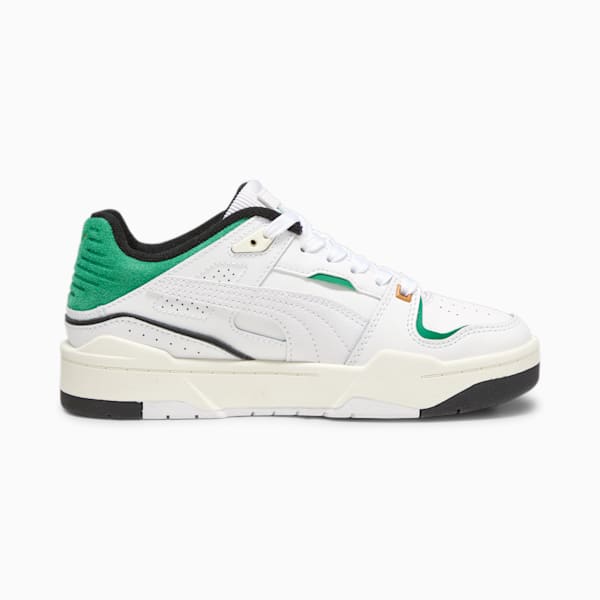 Slipstream Bball Big Kids' Sneakers, PUMA White-Archive Green, extralarge
