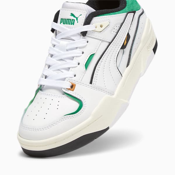 Tenis Adolescentes Slipstream Bball, PUMA White-Archive Green, extralarge