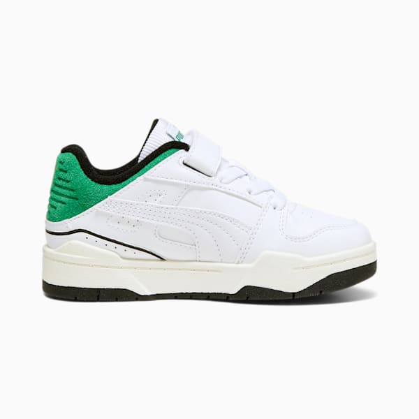 Tenis Infantiles Slipstream Bball, PUMA White-Archive Green, extralarge