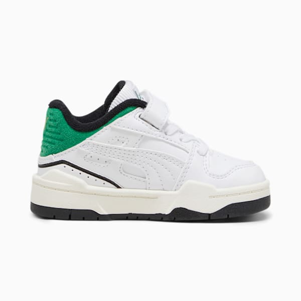 Tenis Slipstream Bball Bebés, PUMA White-Archive Green, extralarge