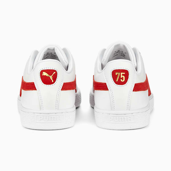 Basket Classic 75Y Sneakers, PUMA White-PUMA Red-PUMA Gold, extralarge-GBR