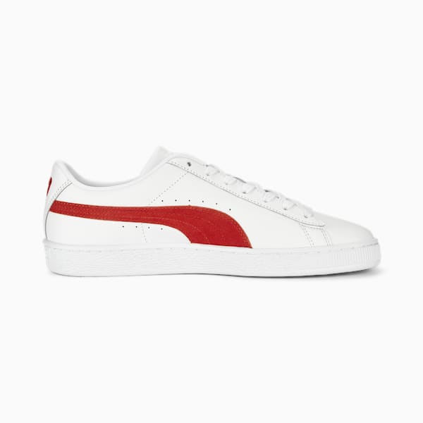Basket Classic 75th Anniversary Edition Men's Sneakers, PUMA White-PUMA Red-PUMA Gold, extralarge-AUS