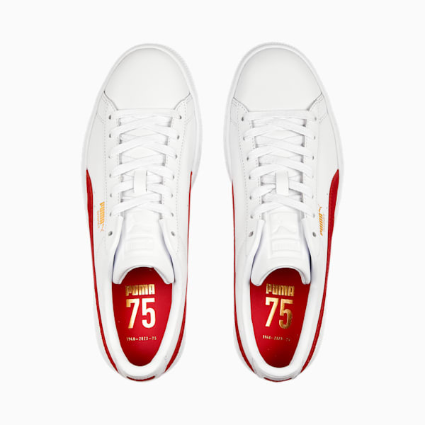 Basket Classic 75Y Sneakers, PUMA White-PUMA Red-PUMA Gold, extralarge-GBR