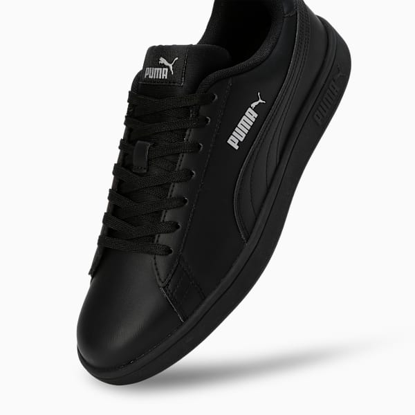 Smashic Unisex Sneakers, PUMA Black-Matte Silver, extralarge-IND