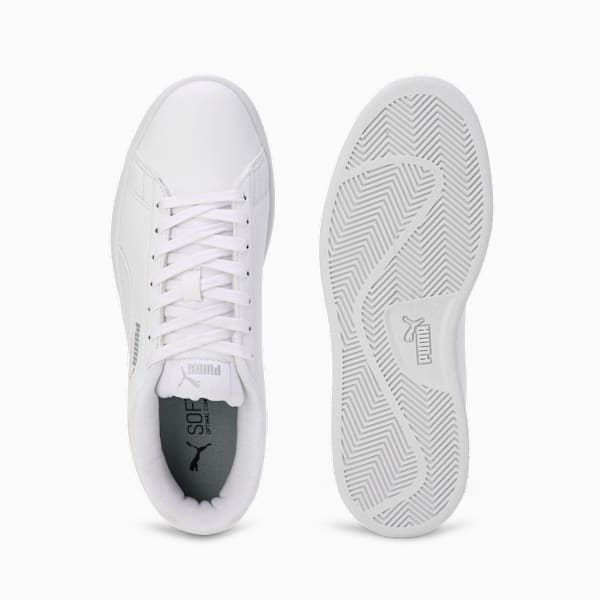 Smashic Comfort Casual Sneakers, PUMA White-Matte Silver, extralarge-IND