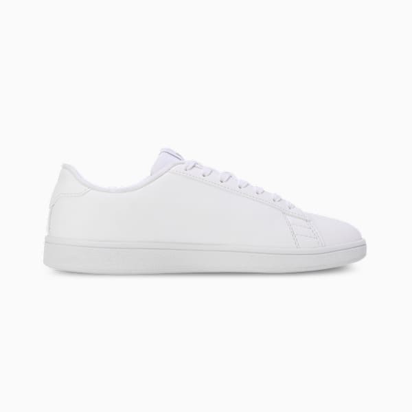 Smashic Soft Suede Sneakers, PUMA White-Matte Silver, extralarge-IND