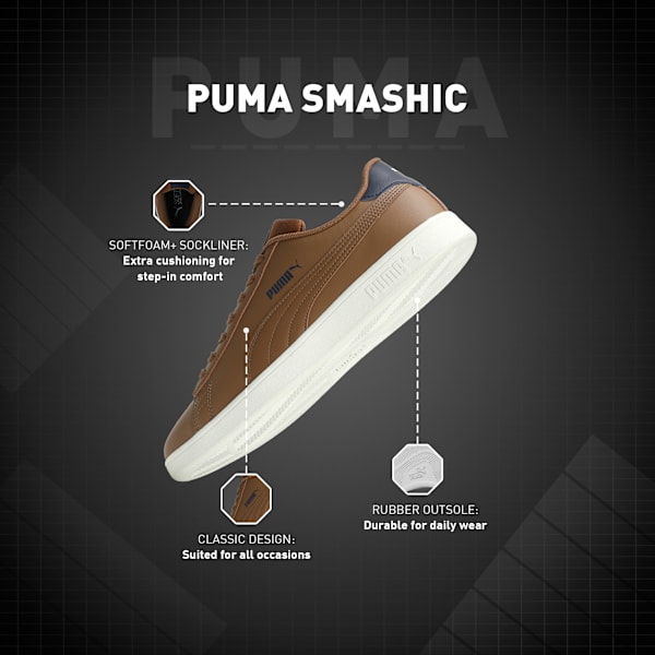Smashic Soft Suede Sneakers, Haute Coffee-Club Navy-PUMA Navy, extralarge-IND