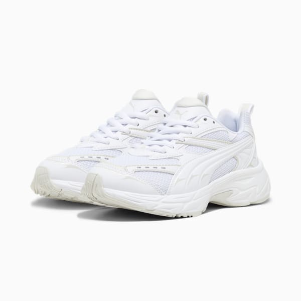 Baskets PUMA Morphic Base Enfant et Adolescent, PUMA White-Sedate Gray, extralarge