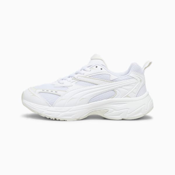 Baskets PUMA Morphic Base Enfant et Adolescent, PUMA White-Sedate Gray, extralarge