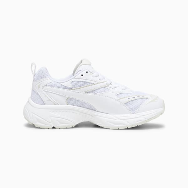 Baskets PUMA Morphic Base Enfant et Adolescent, PUMA White-Sedate Gray, extralarge