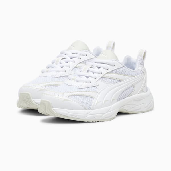 Baskets Morphic Basic Enfant, PUMA White-Sedate Gray, extralarge