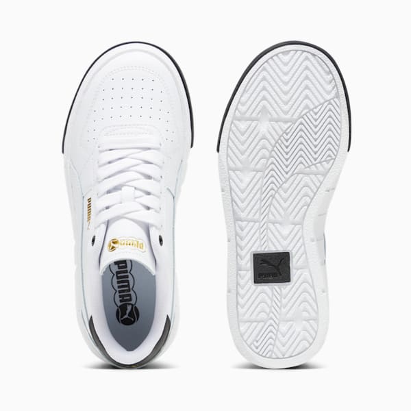 Tenis para jóvenes PUMA Cali Court de cuero, PUMA White-PUMA Black, extralarge