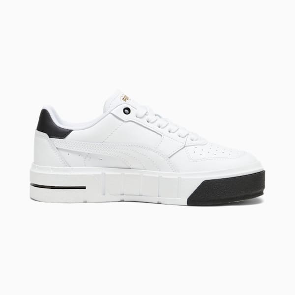 PUMA Cali Court Big Kids' Leather Sneakers, PUMA White-PUMA Black, extralarge