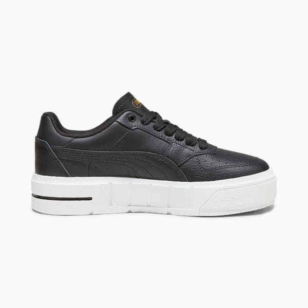 PUMA Cali Court Big Kids' Leather Sneakers, PUMA Black-PUMA White, extralarge