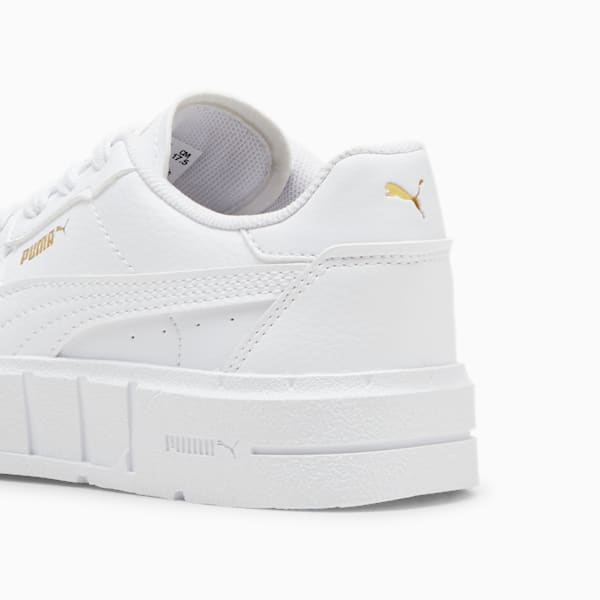 Sneakers en cuir PUMA Cali Court, enfants, PUMA White-PUMA Gold, extralarge