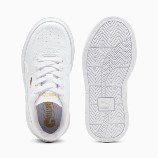 Sneakers en cuir PUMA Cali Court, enfants, PUMA White-PUMA Gold, extralarge