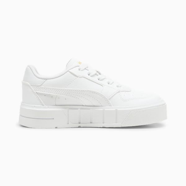 Sneakers en cuir PUMA Cali Court, enfants, PUMA White-PUMA Gold, extralarge