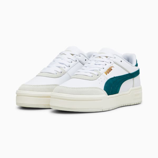 Tenis casuales CA Pro Sport Mix Big Kids', PUMA White-Sedate Gray-Malachite, extralarge