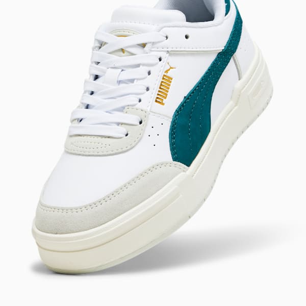 CA Pro Sport Mix Big Kids' Sneakers, PUMA White-Sedate Gray-Malachite, extralarge