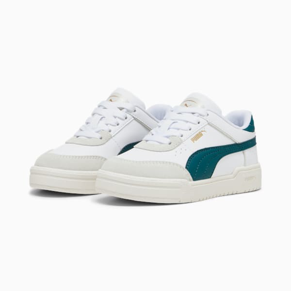 Tenis casuales CA Pro Sport Mix Little Kids', PUMA White-Sedate Gray-Malachite, extralarge