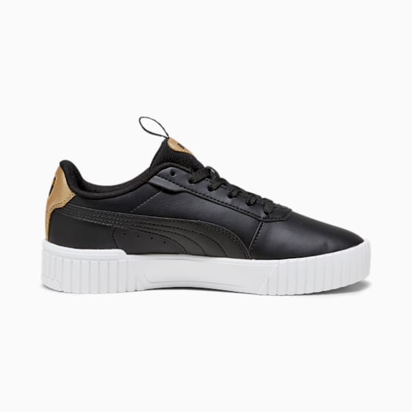 Carina 2.0 Pop-Up Metallics Big Kids' Sneakers, PUMA Black-PUMA Gold-PUMA White, extralarge