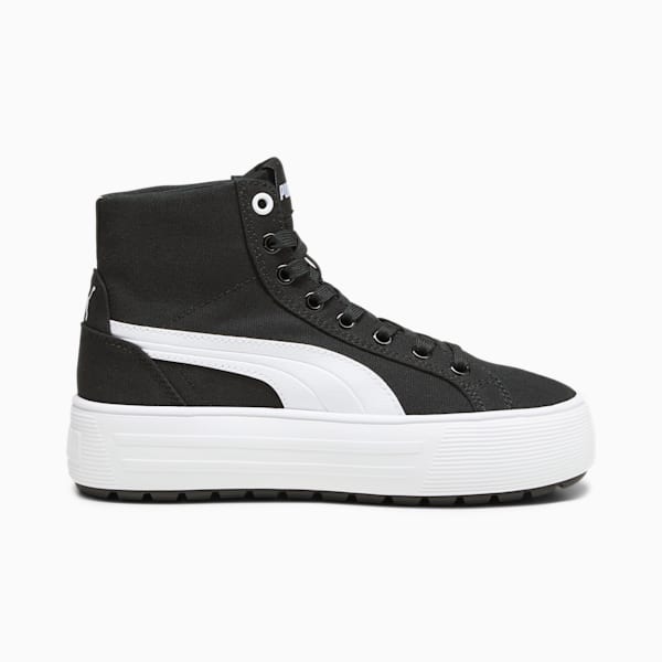 Kaia 2.0 Mid Little Kids' Sneakers, PUMA Black-PUMA White, extralarge