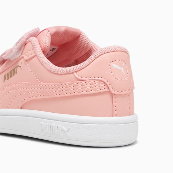 PUMA Smash 3.0 Owl Toddlers' Sneakers, Peach Smoothie-PUMA Black-PUMA Gold-PUMA White, extralarge