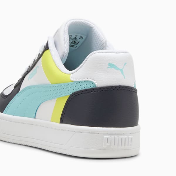 Tenis adolescentes Caven 2.0 Block, PUMA White-Safe Lake-New Navy, extralarge