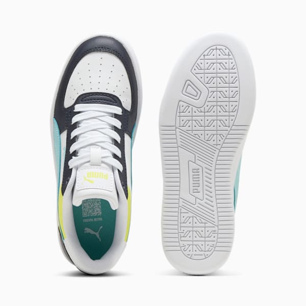 Tenis adolescentes Caven 2.0 Block, PUMA White-Safe Lake-New Navy, extralarge