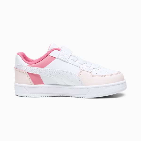 キッズ プーマ ケーブン 2.0 ブロック スニーカー 17-21cm, PUMA White-Silver Sky-Strawberry Burst, extralarge-JPN