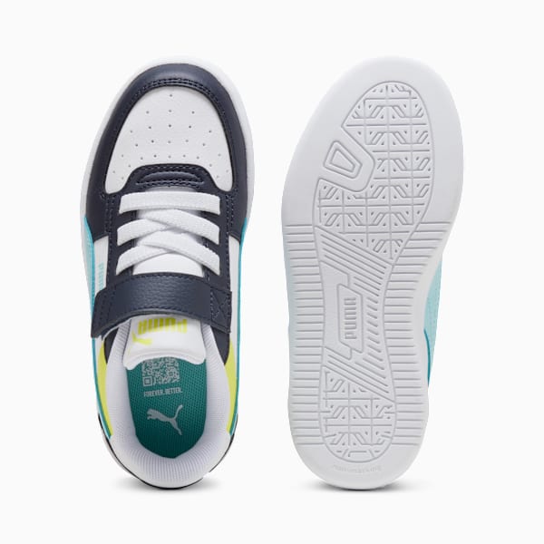 PUMA Caven 2.0 Block Kids' Sneakers, PUMA White-Safe Lake-New Navy, extralarge