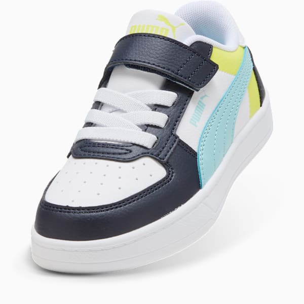 PUMA Caven 2.0 Block Kids' Sneakers, PUMA White-Safe Lake-New Navy, extralarge