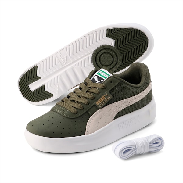 ユニセックス カリフォルニア LWT スニーカー, Dark Green Moss-PUMA White, extralarge-JPN