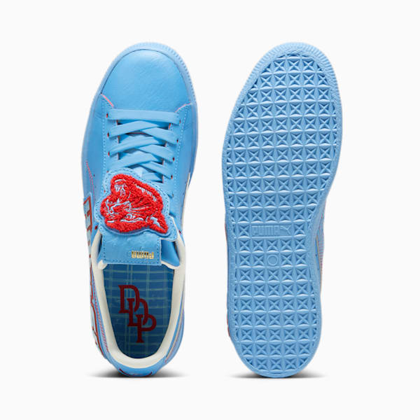 PUMA x DAPPER DAN Clyde Men's Sneakers, Regal Blue-Burnt Red, extragrande