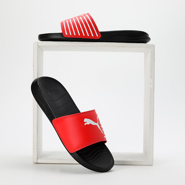 Geo Slides, PUMA Black-Fiery Red-PUMA White, extralarge-IND