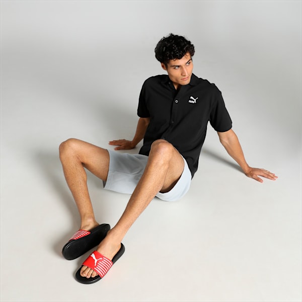 Geo Slides, PUMA Black-Fiery Red-PUMA White, extralarge-IND