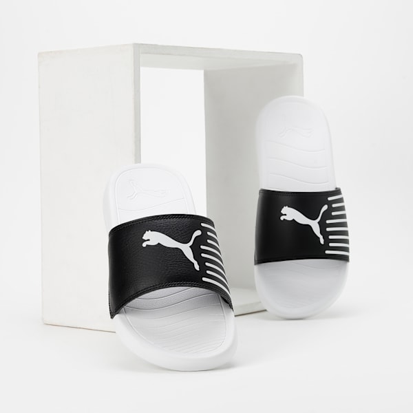 Geo Slides, PUMA White-PUMA Black, extralarge-IND