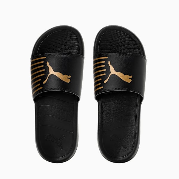 Geo Slides, PUMA Black-Metallic Gold, extralarge-IND