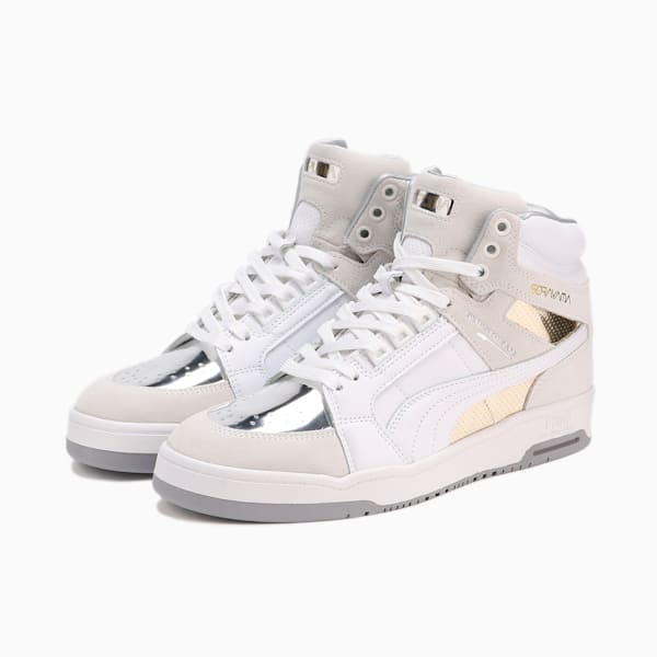 ユニセックス PUMA x SORAYAMA スリップストリーム ミッド  スニーカー, PUMA White-Puma Silver, extralarge-JPN