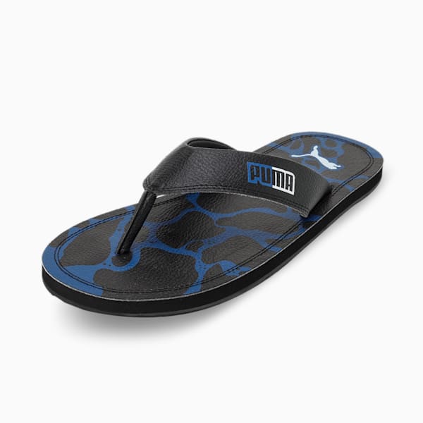 PUMA Fercat Men's Flip-Flops, Clyde Royal-PUMA Black-Nitro Blue, extralarge-IND