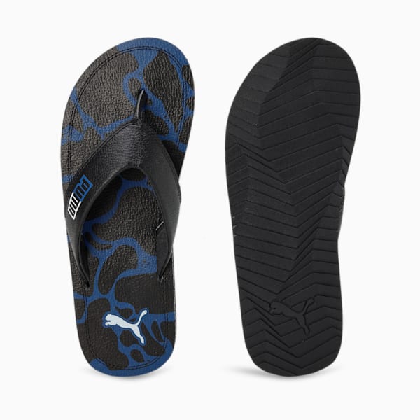 PUMA Fercat Men's Flip-Flops, Clyde Royal-PUMA Black-Nitro Blue, extralarge-IND