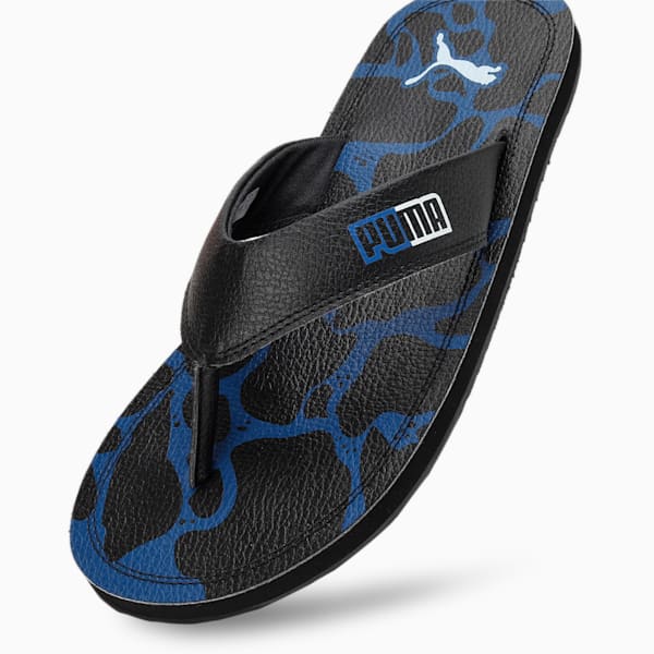 PUMA Fercat Men's Flip-Flops, Clyde Royal-PUMA Black-Nitro Blue, extralarge-IND