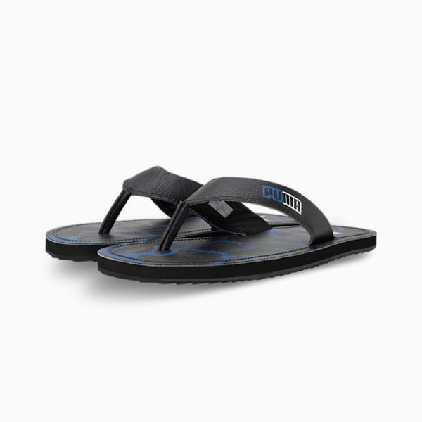 PUMA Fercat Men's Flip-Flops, Clyde Royal-PUMA Black-Nitro Blue, extralarge-IND