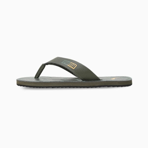 Fercat Men's Flip-Flops, Eucalyptus-Green Moss-Amber, extralarge-IND