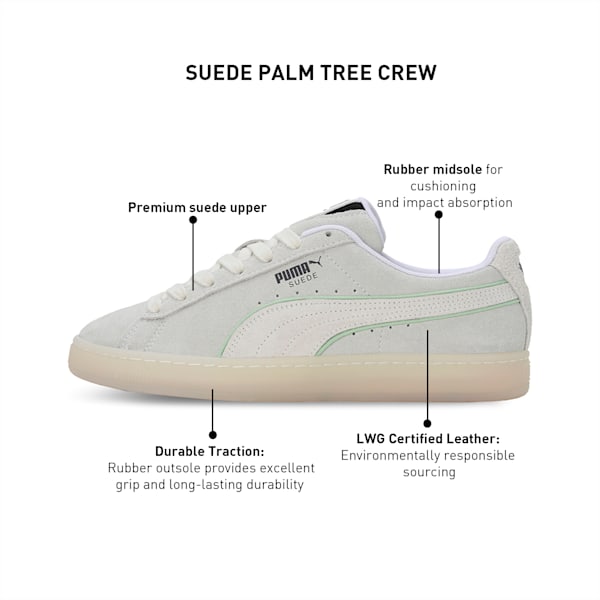 PUMA x PALM TREE CREW Suede Sneakers, PUMA White-Warm White, extralarge-IND