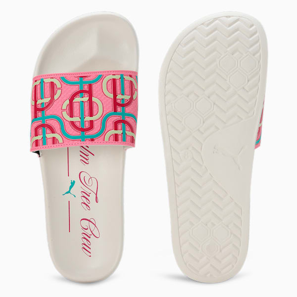 PUMA x PALM TREE CREW Leadcat 2.0 Slides, Strawberry Burst-Pinktastic-Spectra Green-Warm White, extralarge-IND