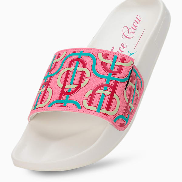PUMA x PALM TREE CREW Leadcat 2.0 Slides, Strawberry Burst-Pinktastic-Spectra Green-Warm White, extralarge-IND